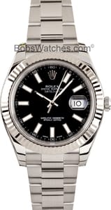 Rolex DateJust II with Black Dial 41mm