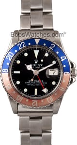  Vintage Rolex GMT 1675 Pepsi Bezel