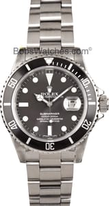 Men's Rolex Submariner Stainless Steel 16800, Pre-Owned