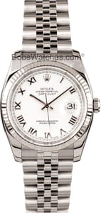 Men's Pre-Owned Rolex Oyster Perpetual DateJust Steel 116234