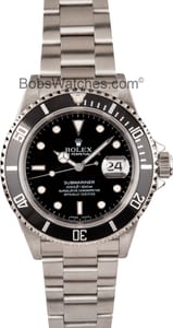 Mens Used Rolex Submariner 16610, Pre Owned at Bob's Watches