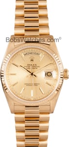 Men's Used Rolex President Gold Day-Date Model 18038