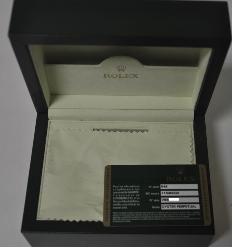 New Rolex Milgauss w/ Anniversary Green Crystal 116400GV