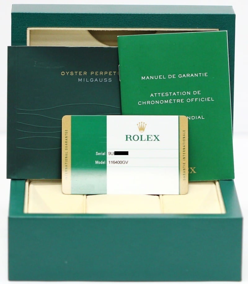 Rolex Milgauss 116400 Blue