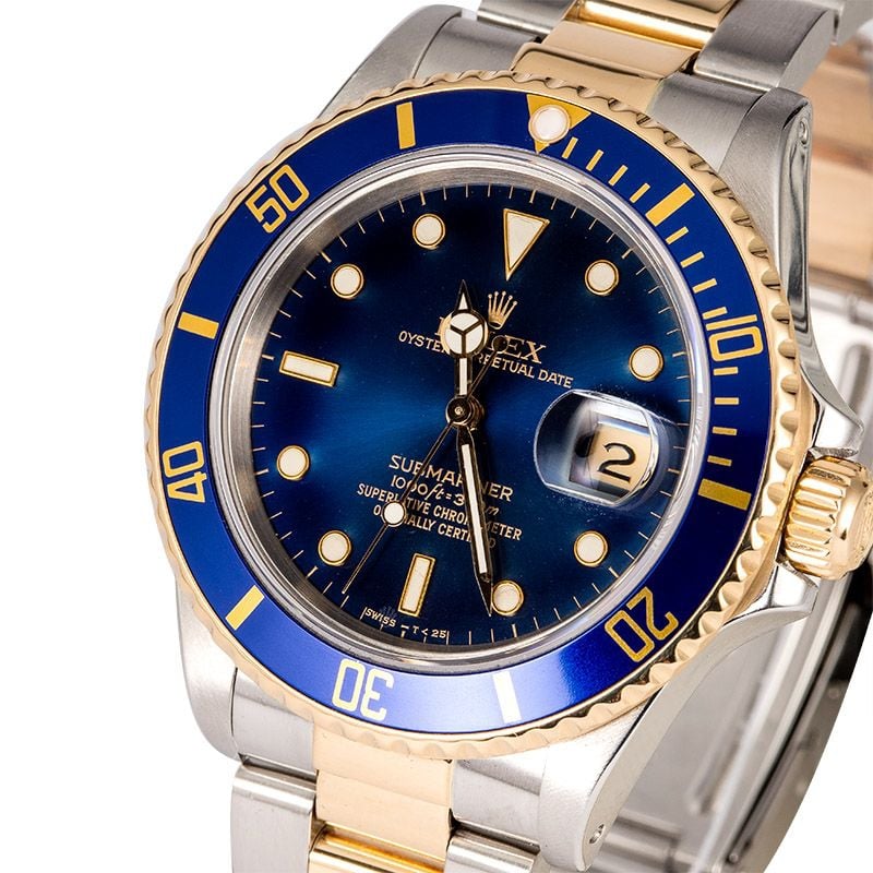rolex oyster submariner blue