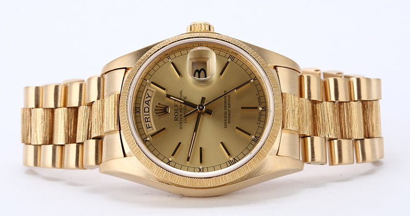 Rolex President 18078 with Barked Bezel