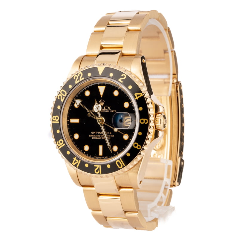 Pre-Owned Rolex GMT-Master II 16718 Black