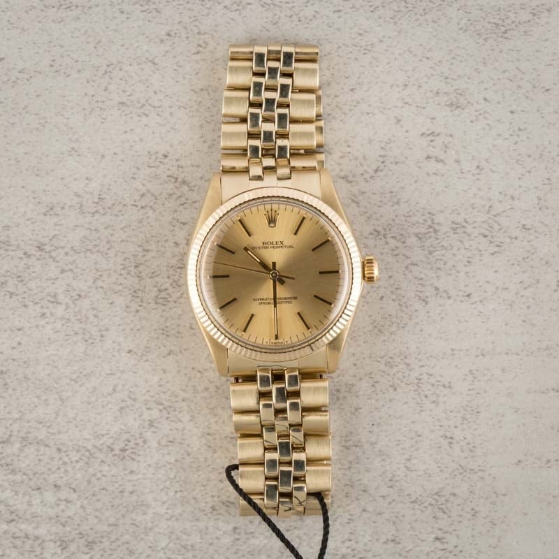 Vintage Rolex Oyster Perpetual 1002 Yellow Gold