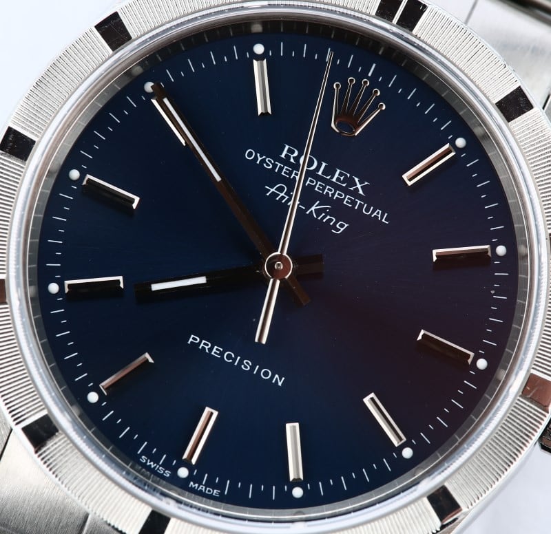 Rolex Air-King Stainless Steel Blue Dial 14010