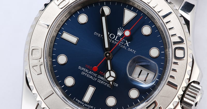 PreOwned Rolex Yacht-Master 116622 Blue Dial