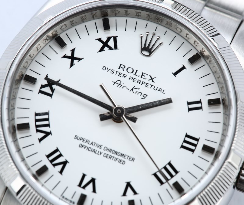 Air-King Rolex 114210 White Dial