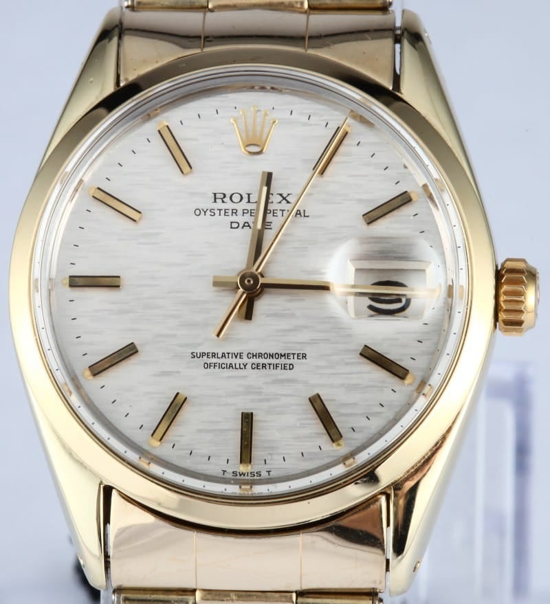 Vintage Rolex Date Yellow Gold 1550 Oyster
