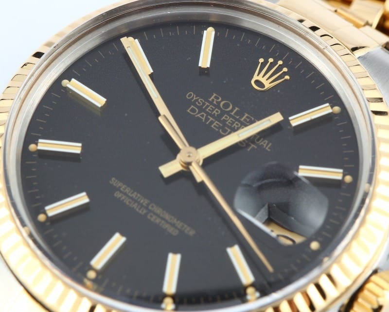 Men's Pre-Owned Rolex Oyster Perpetual DateJust Stainless Steel and Gold 16013