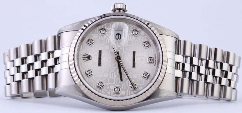 Men's Rolex DateJust 16234 Jubilee Diamond Dial