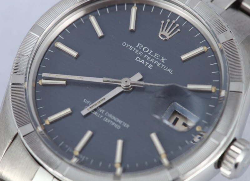 Vintage Rolex Date Stainless with Black Dial 1501