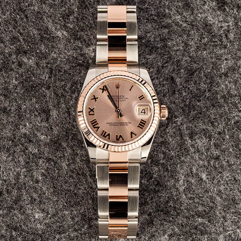 Ladies Rolex Datejust 178271 Two Tone Everose Oyster