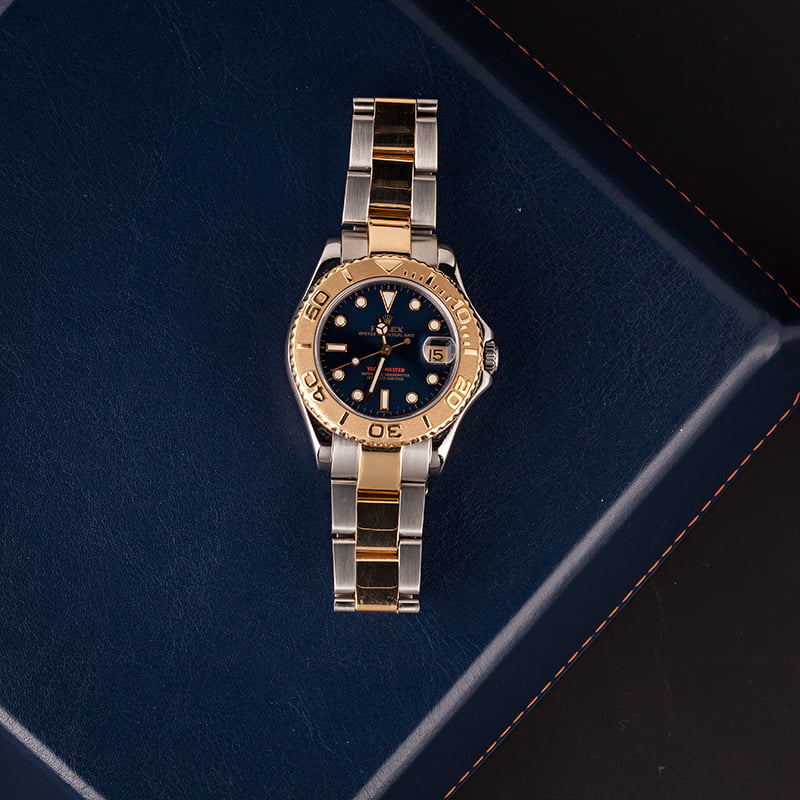 Pre-Owned Rolex Yacht-Master 68623 Blue Dial 35MM T