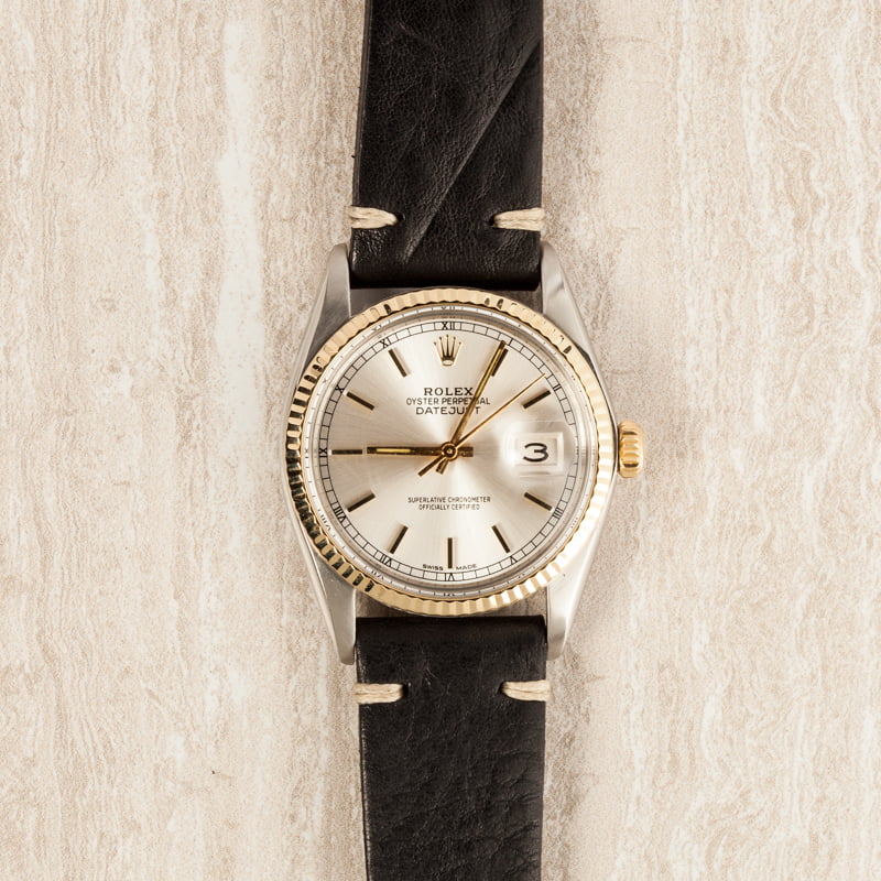 Rolex Two-Tone Datejust 16013 Leather