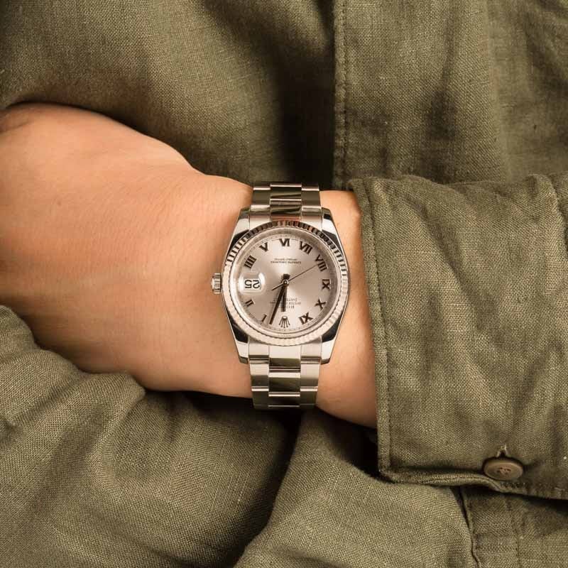 PreOwned Rolex Datejust 116234 Silver Dial