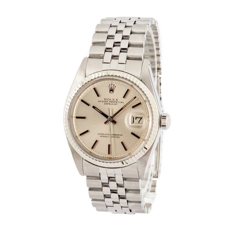 163834 Pre-Owned Rolex Datejust 1601 Stainless Steel