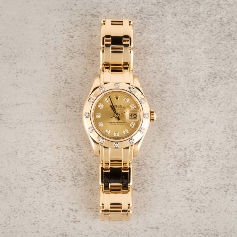 Rolex Pearlmaster 80318 18k Yellow Gold
