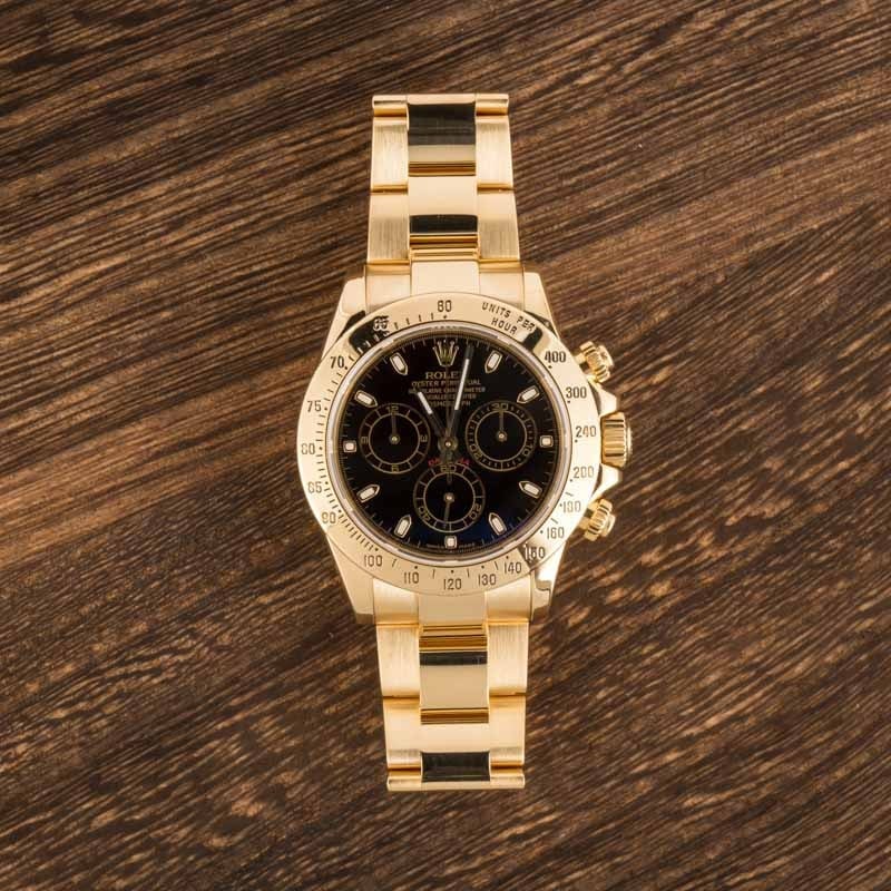 Pre-Owned Rolex Daytona 116528 Black Dial Watch