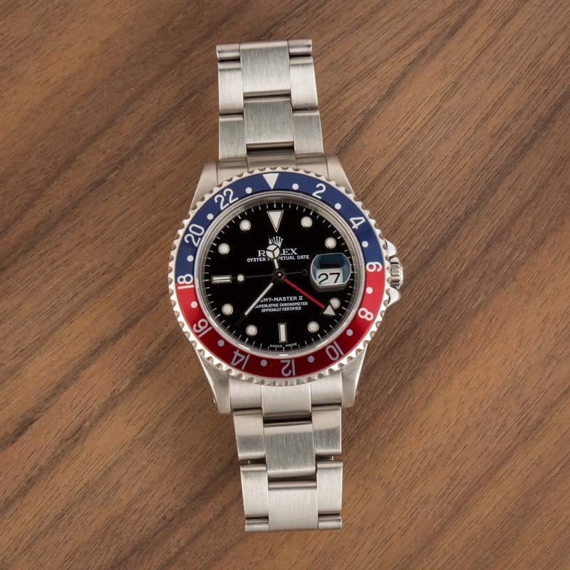 Used Rolex GMT-Master II Ref 16710 Stainless Steel