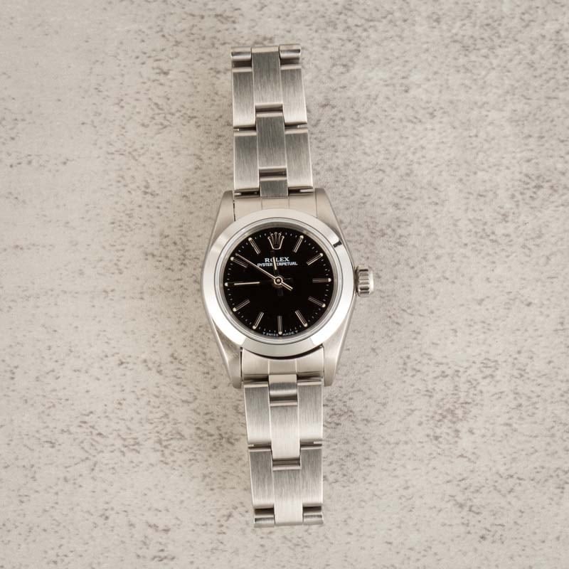 Ladies Rolex Oyster Perpetual 67180 Stainless Steel