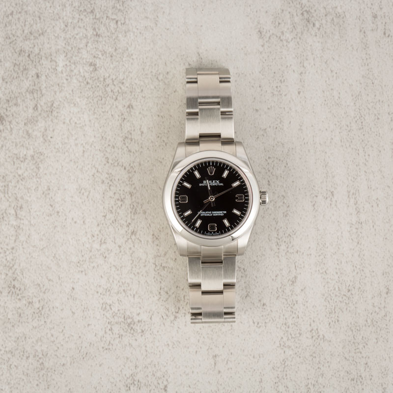Rolex Oyster Perpetual 31mm 177200 Black Dial