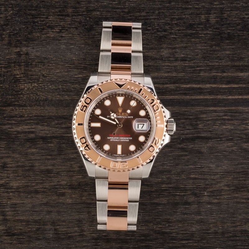 Pre-Owned Rolex Yacht-Master 116621 Chocolate Dial