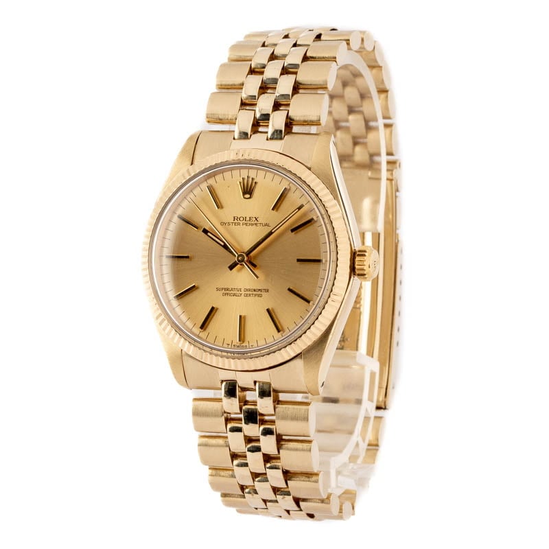 Vintage Rolex Oyster Perpetual 1002 Yellow Gold