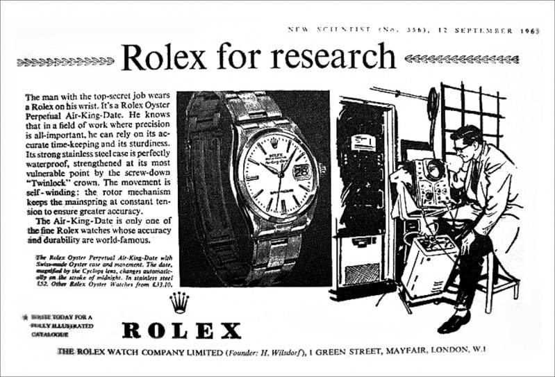 1963 rolex ad