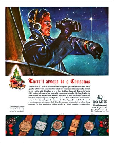 Vintage Rolex Christmas Ad