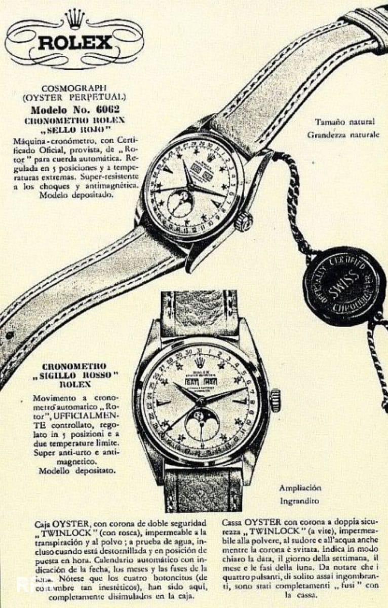 vintage rolex cosmograph chronometer ad