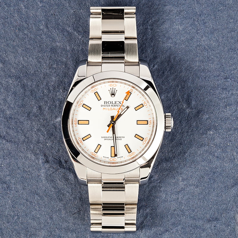 White Rolex Milgauss 116400