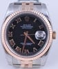 Pre Owned Men's Rolex Stainless and Rose Gold DateJust 116231