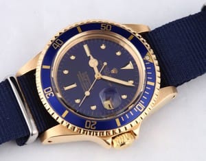 Vintage Rolex Submariner All 18k Gold 1680
