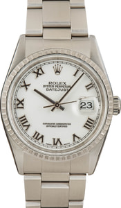 Pre Owned Rolex Datejust 16220 Roman Dial