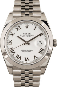 Rolex Datejust 41 Ref 126300 White Dial