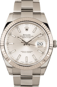 Rolex Datejust 41 Ref 126334 Silver Chromalight Dial