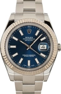 Used Rolex Datejust II Ref 116334 Blue Dial