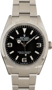 Pre-Owned Rolex Explorer 124270 Black