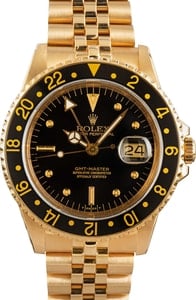 Rolex GMT-Master 16758 18K Yellow Gold Jubilee
