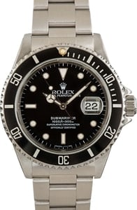 Rolex Submariner 40MM Stainless Steel, Timing Bezel Black Luminous Dial, B&P (1997)