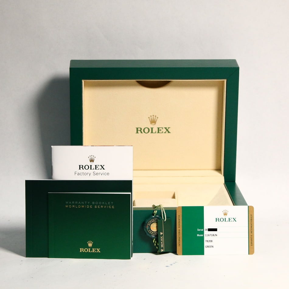 Rolex GMT Master II Ceramic 116718 Anniversary Green Model