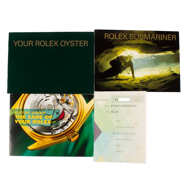 Rolex Submariner 16613 Steel & 18k Yellow Gold