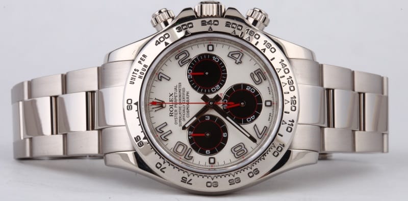 gold rolex with white face