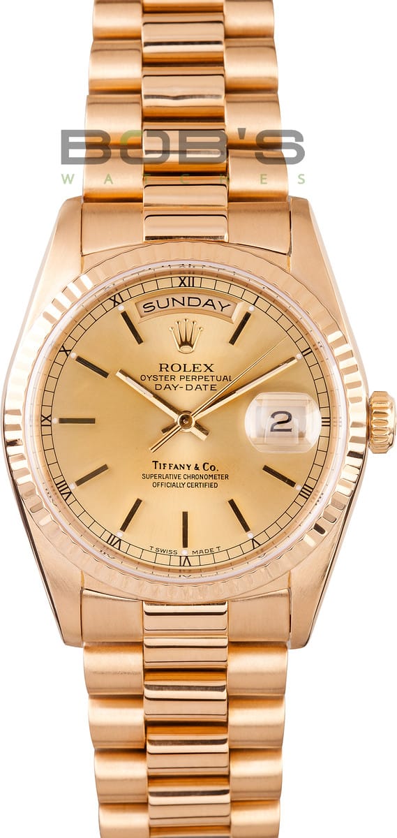 Rolex Presidential Day Date Champagne Dial 18238 Save 50 at Bob