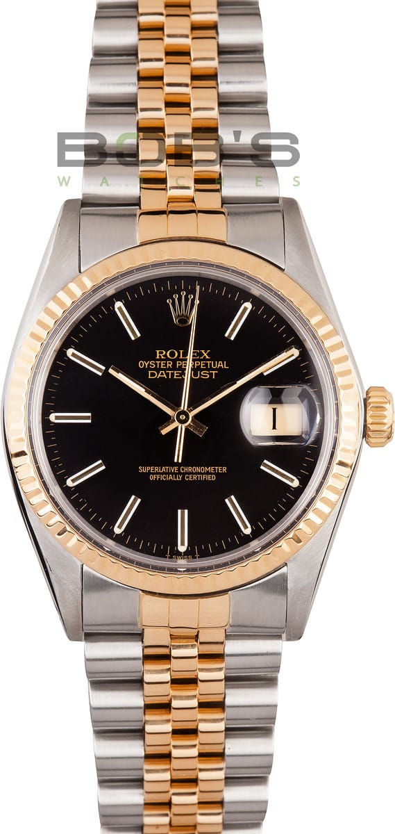 rolex datejust 1601 two tone