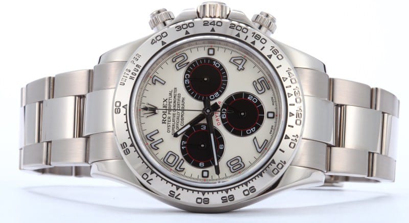 gold rolex with white face
